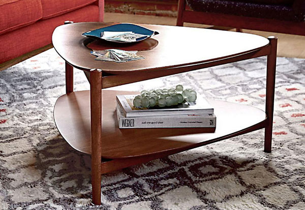 1960s-style Tripod coffee table by West Elm