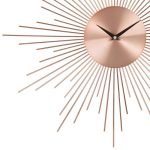 Nivala copper metal sunburst clock at Maisons Du Monde