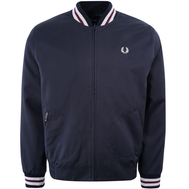 A classic returns: Fred Perry Tennis Bomber in navy blue