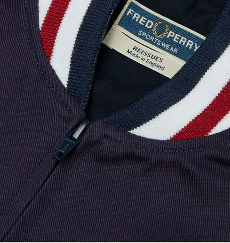 A classic returns: Fred Perry Original Tennis Bomber in navy blue