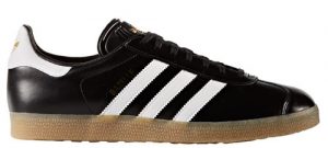 Adidas Gazelle trainers back in black leather