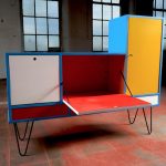 Bespoke Mondrian-inspired cabinet on eBay