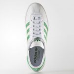 1970s Adidas Munchen trainers reissued in white and green leather
