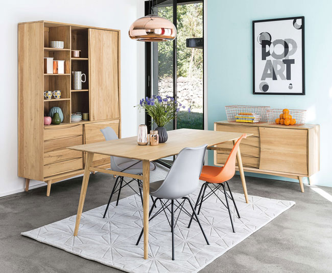 Almond midcentury-style storage at Maisons Du Monde