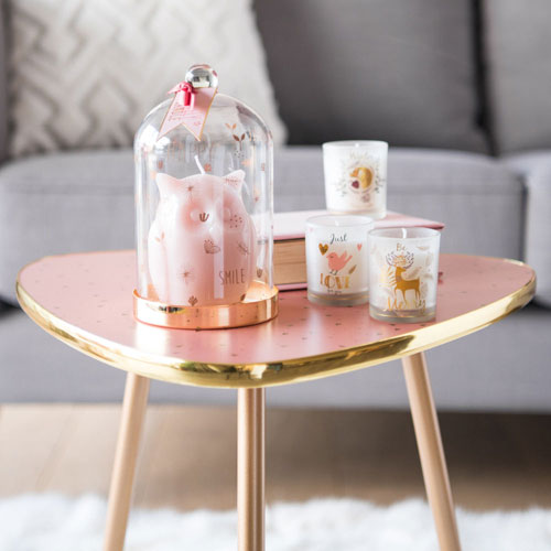 1950s-style Blush side table at Maisons Du Monde