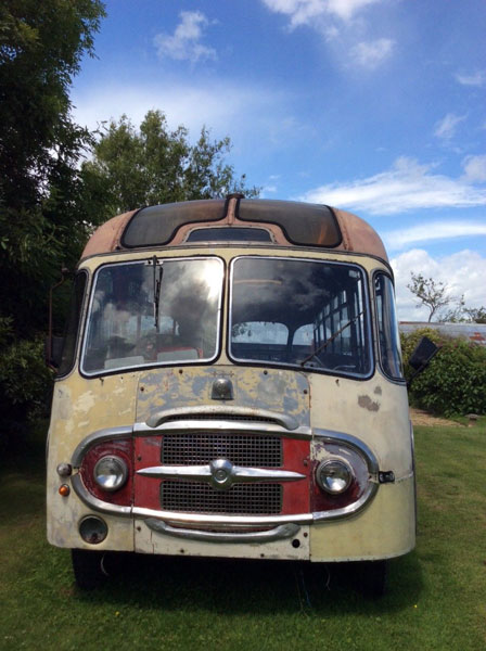 Classic 1958 Bedford Bus for renovation on eBay