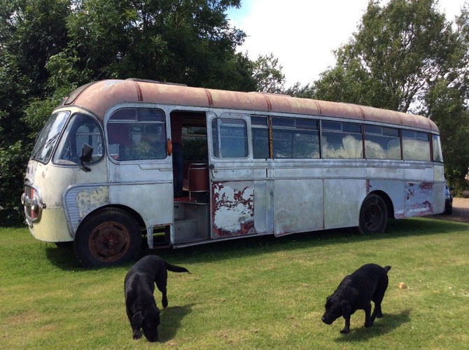 Classic 1958 Bedford Bus for renovation on eBay