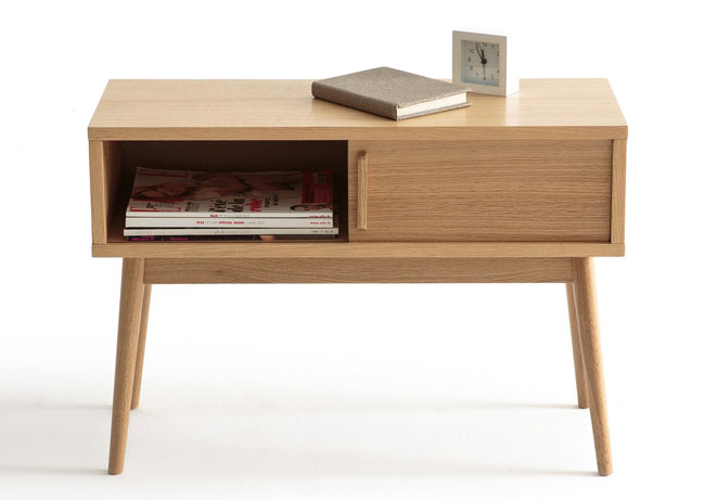 Clairoy midcentury-style bedside table at La Redoute