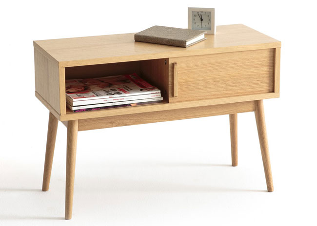 Clairoy midcentury-style bedside table at La Redoute