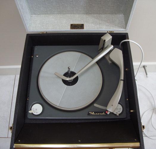Refurbished 1960s Dansette Bermuda record player with legs on eBay