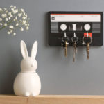 Cassette tape whiteboard key holder by The Binary Box