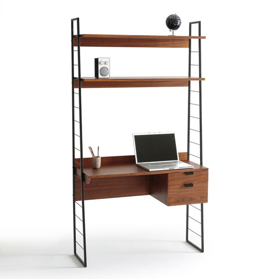 Watford midcentury-style shelving system at La Redoute