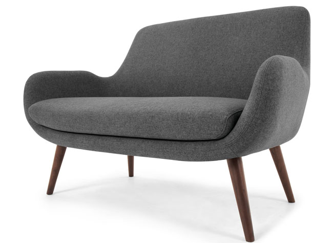 Moby two-seater retro sofa at Made