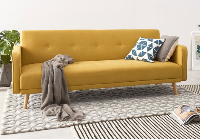 Midcentury-inspired Chou sofa bed gets a colour update at Made