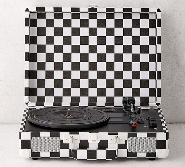 Crosley x Urban Outfitters Checkerboard Bluetooth record player