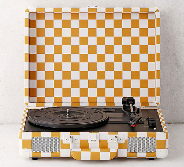 Crosley x Urban Outfitters Checkerboard Bluetooth record player