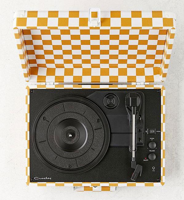 Crosley x Urban Outfitters Checkerboard Bluetooth record player