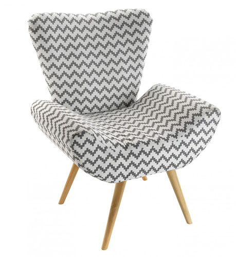 Retro-style Chevron Chair by Versa