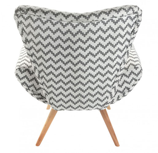 Retro-style Chevron Chair by Versa