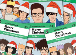 Alternative music Christmas cards by Piper Gates Design