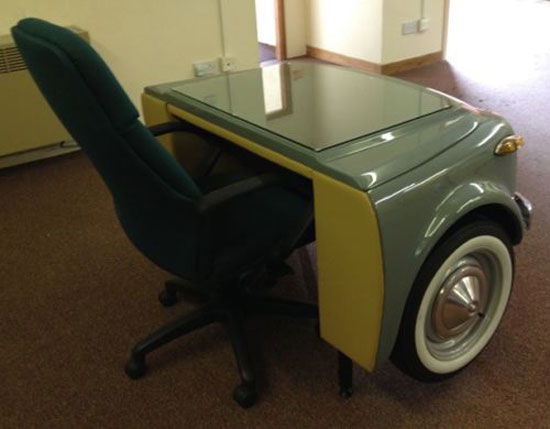 Retro office: Fiat 500N desk on eBay