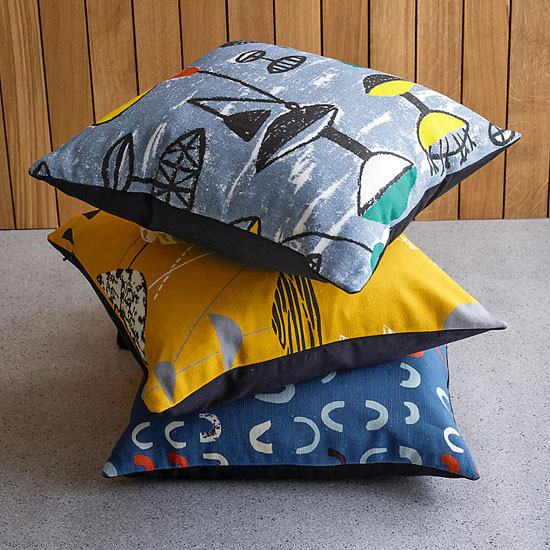 New collection of 1950s Lucienne Day-designed cushions at John Lewis