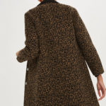 Retro-style Leopard Print Coat at Topshop