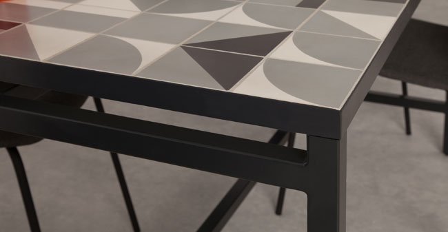 Vitti retro tiled tables at Made