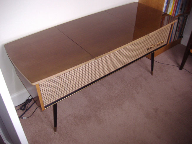 1960s Pye Stereophonic Black Box record player on eBay