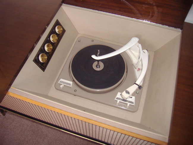 1960s Pye Stereophonic Black Box record player on eBay