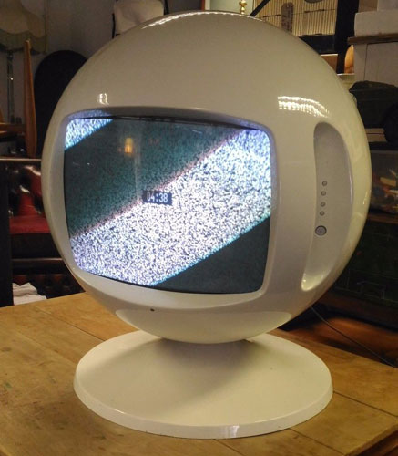 Vintage 1970s space age TV on eBay