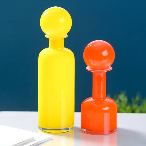 1960s-style glass vases by The Little Boy’s Room