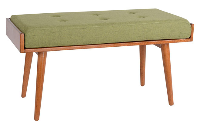 Robin midcentury-style bench by Porthos Home