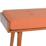 Robin midcentury-style bench by Porthos Home