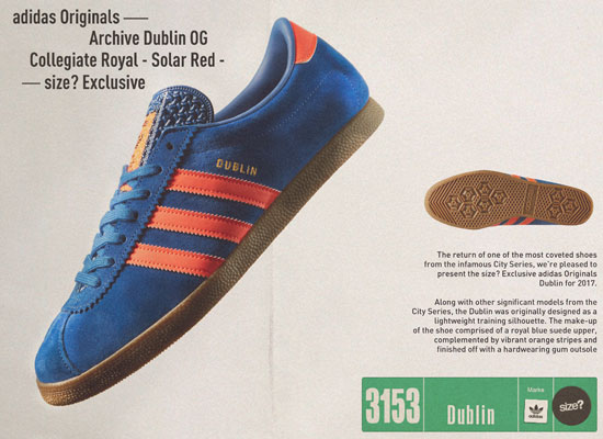 Adidas Dublin trainers return as a Size? exclusive