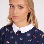 Louche Dree retro dog print shift dress