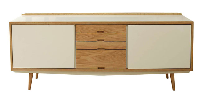 Midcentury-style solid oak sideboards by Red Edition