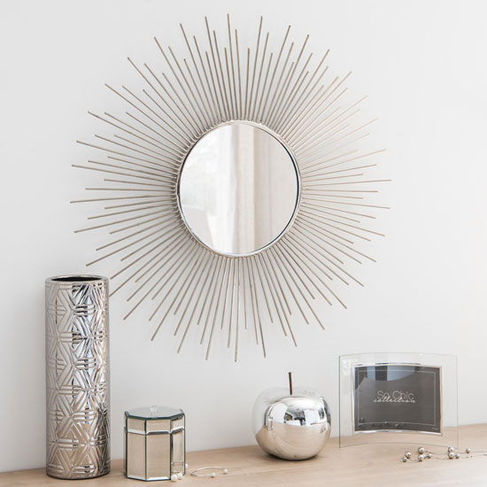 Retro-style sunburst mirrors at Maisons Du Monde