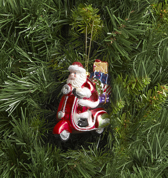 22. Santa on a Vespa tree decoration