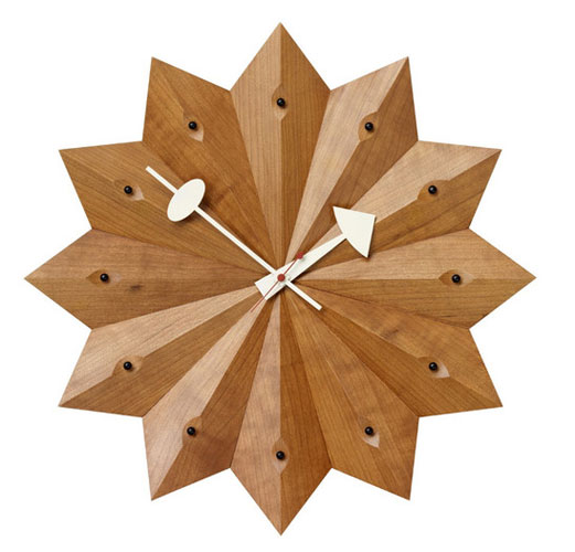 1950s George Nelson Fan wall clock reissued by Vitra