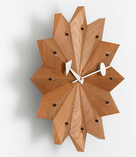 1950s George Nelson Fan wall clock reissued by Vitra