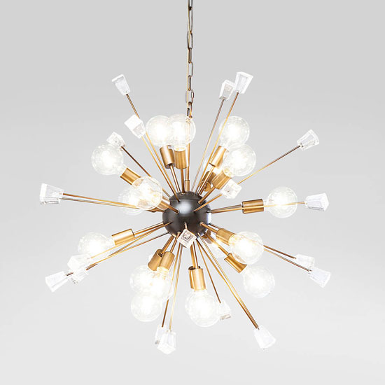 Retro Sputnik ceiling light and floor light