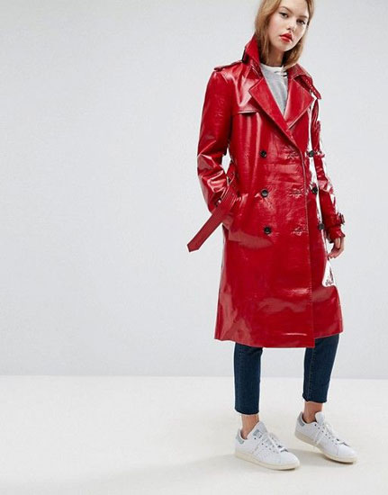 Sale spotting: Retro Vinyl Trench Coat at ASOS