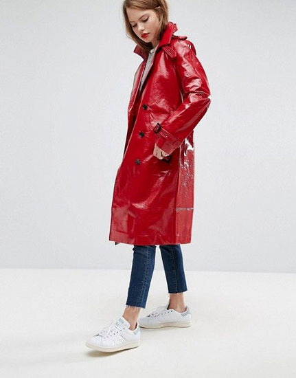 Sale spotting: Retro Vinyl Trench Coat at ASOS