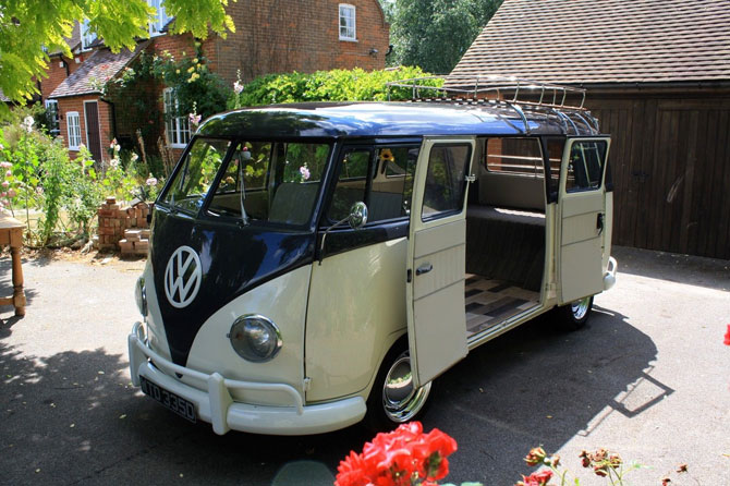 Restored 1966 Volkswagen split screen camper van on eBay