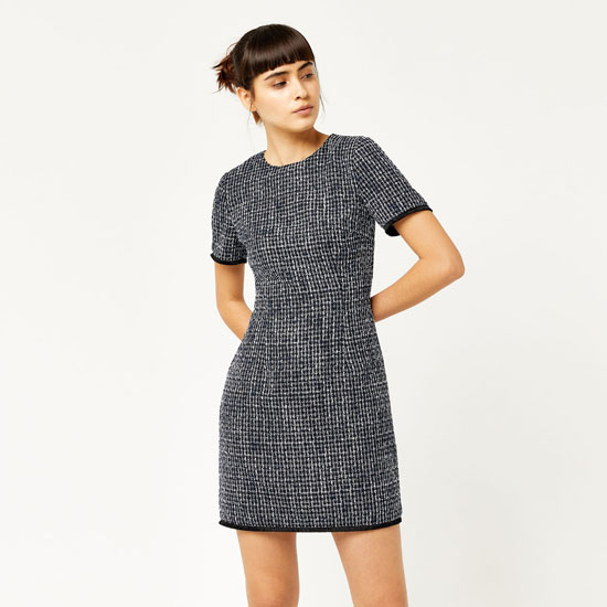 warehouse cord shift dress