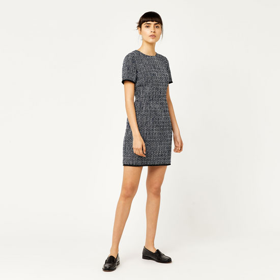 warehouse tweed dress