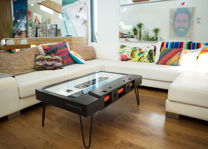 19. B-side by Taybles: The cassette tape coffee table gets affordable