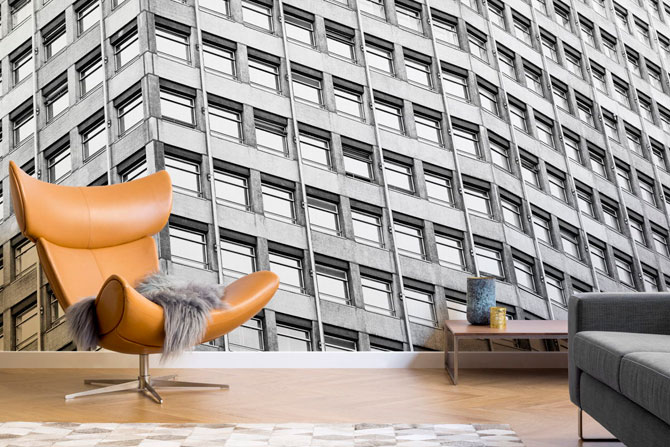 Brutalist Architecture wallpaper range by Murals