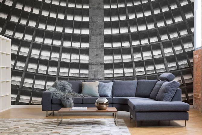 Brutalist Architecture wallpaper range by Murals